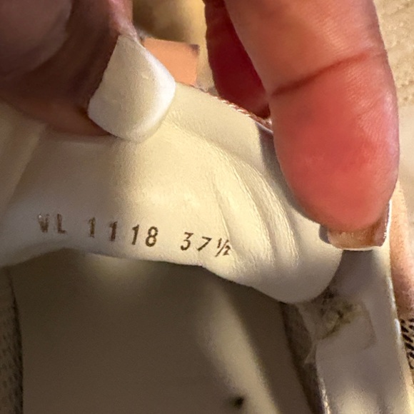 Louis Vuitton Pink and Cream Checkered Sneakers - Picture 3 of 10
